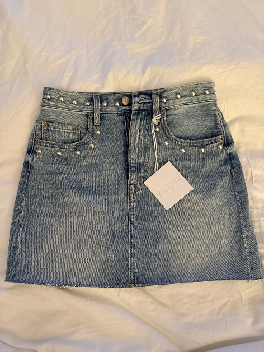 Pistola Denim Mini Skirt